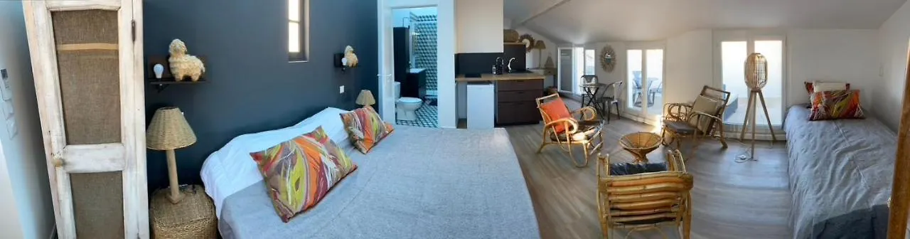 Les Nuits Etoilees, Studio Terrasse Apercu Mer, Tres Lumineux, Ac, 100M Du Port Sanary Apartamento Sanary-sur-Mer